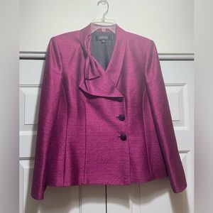 Kasper Blazer Size 16 Fuchsia And Black